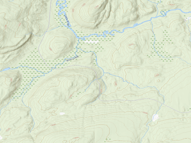 USGS topographic map of Streeter Lake Road Campsite #6 (Aldrich Pond Wild Forest)