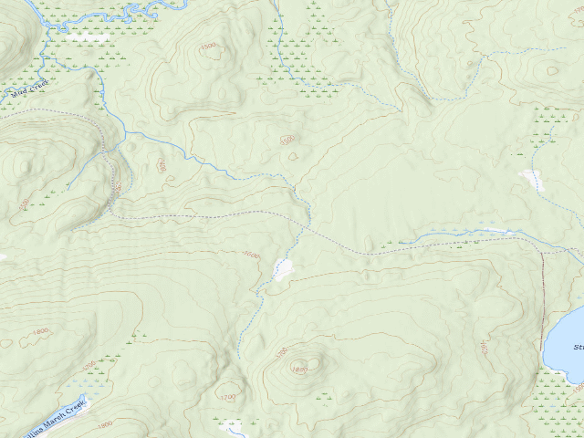 USGS topographic map of Streeter Lake Road Campsite #9 (Aldrich Pond Wild Forest)