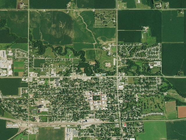 Aerial image of Streeter Park Campground (Aurora)