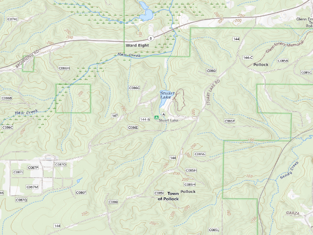 USGS topographic map of Stuart Lake