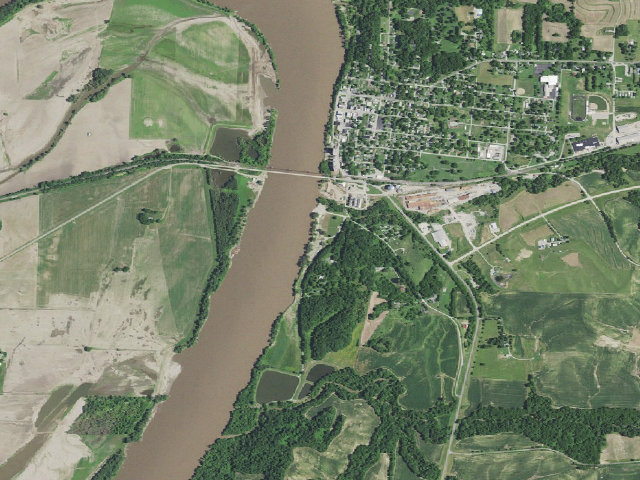 Aerial image of Stump Island Park Access