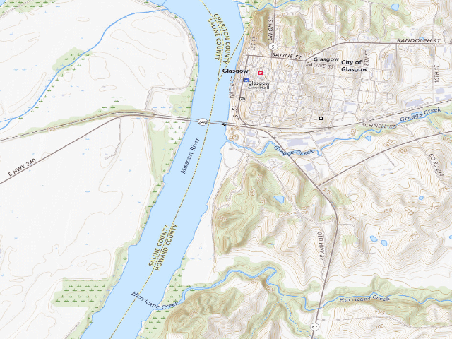 USGS topographic map of Stump Island Park Access