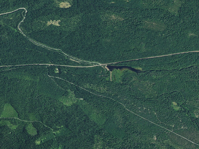 Aerial image of Stump Lake