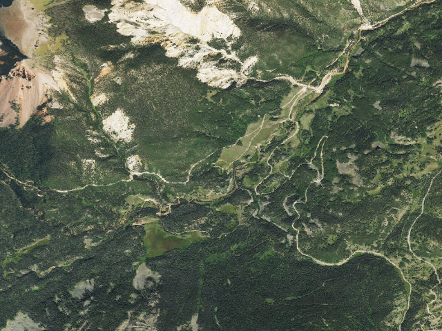 Aerial image of Stunner Campground