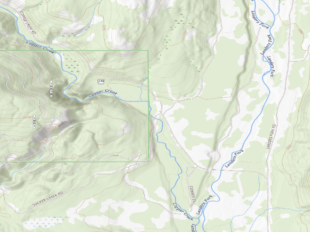 USGS topographic map of Sucker Crk Rd 1800-010