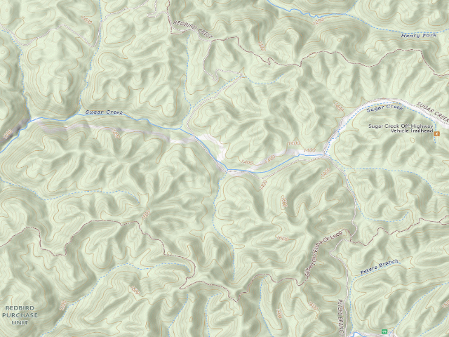 USGS topographic map of Sugar Creek 3