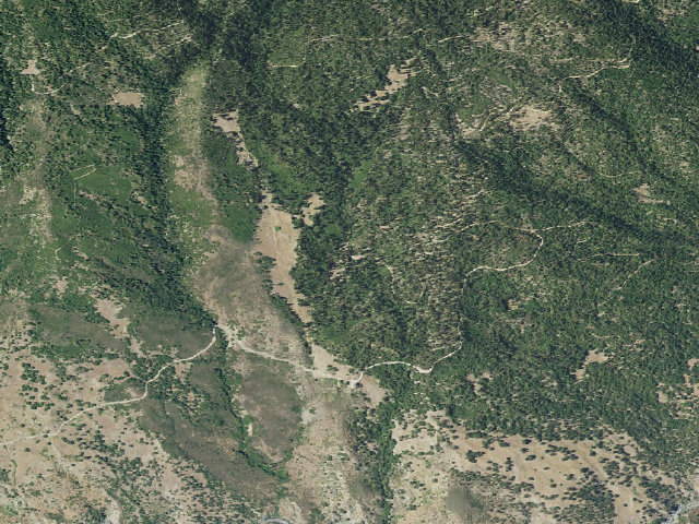 Aerial image of Sugarfoot Glade Campground