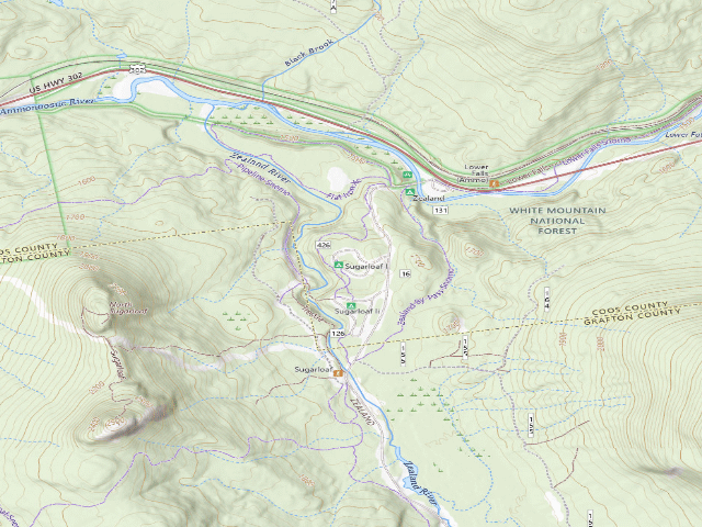 USGS topographic map of Sugarloaf I Campground