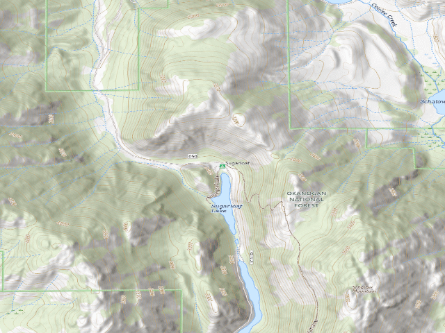 USGS topographic map of Sugarloaf