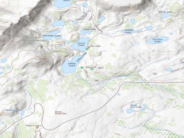 USGS topographic map of Sugarloaf