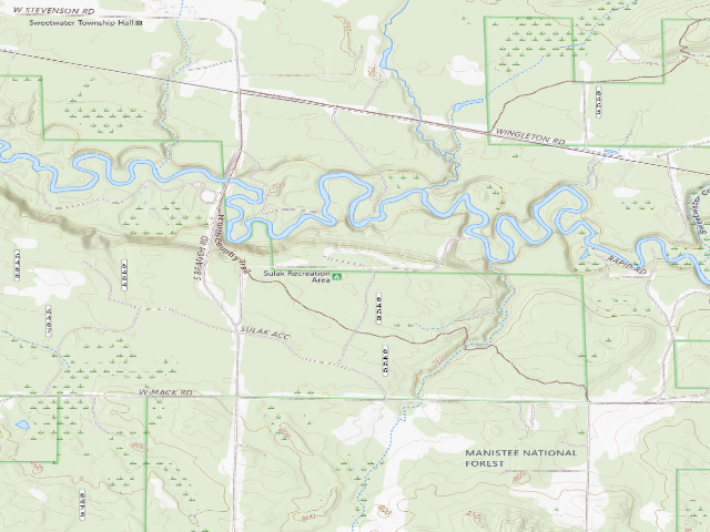 USGS topographic map of Sulak Campground