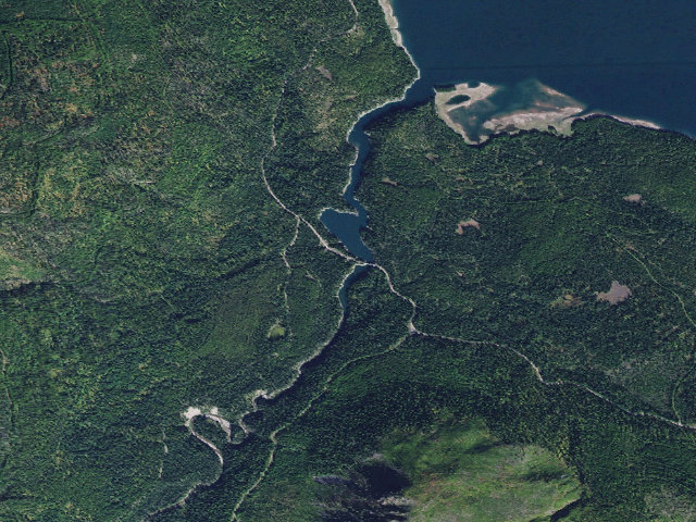 Aerial image of Sullivan Cr Bridge