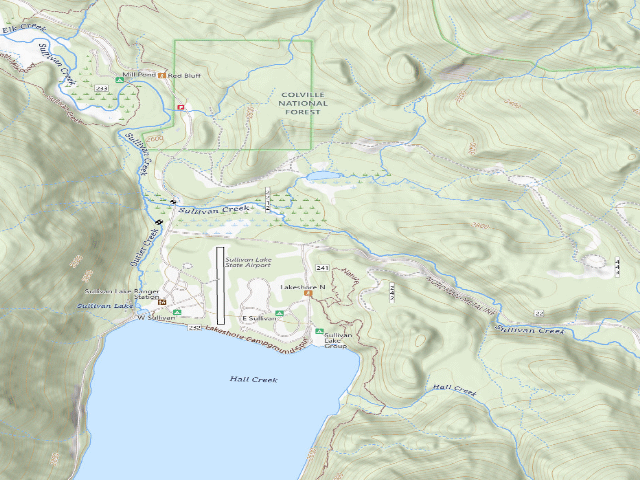 USGS topographic map of Sullivan Creek 1