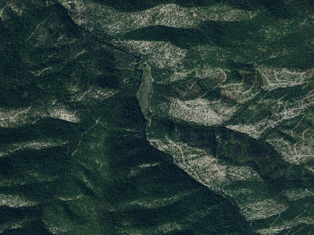 Aerial image of Sullivan Creek