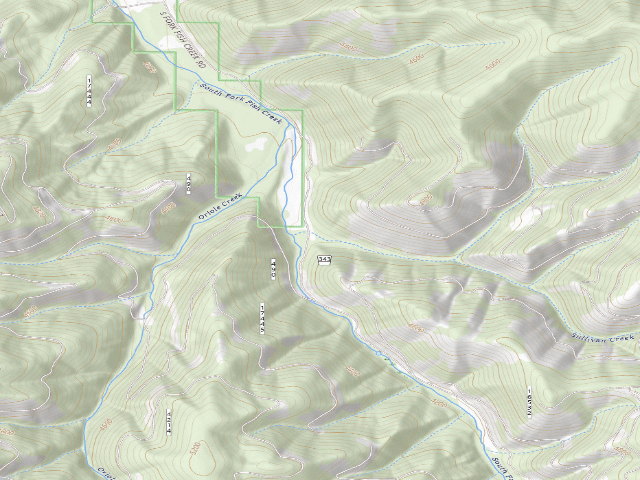 USGS topographic map of Sullivan Creek