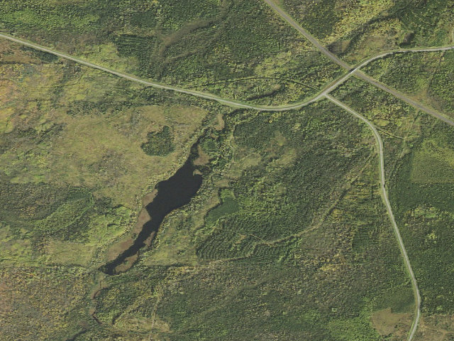 Aerial image of Sullivan Lake Campground