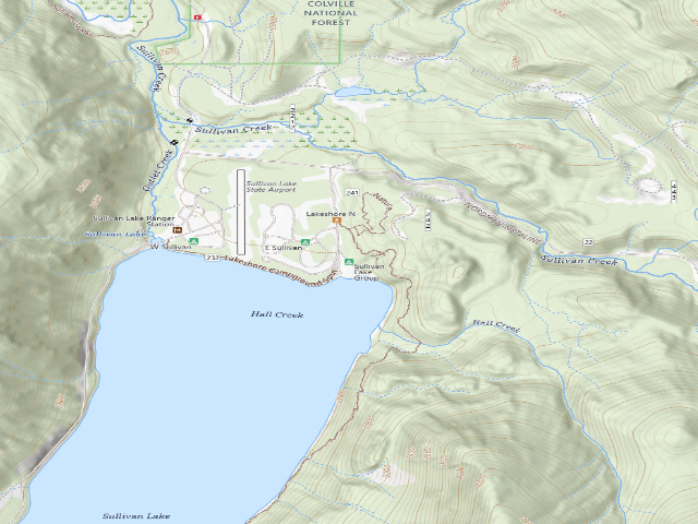 USGS topographic map of Sullivan Lake Group