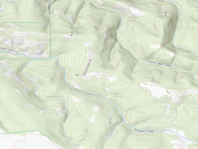 USGS topographic map of Sulphur Bar Rd 147-006