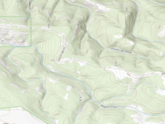 USGS topographic map of Sulphur Bar Rd 147-007