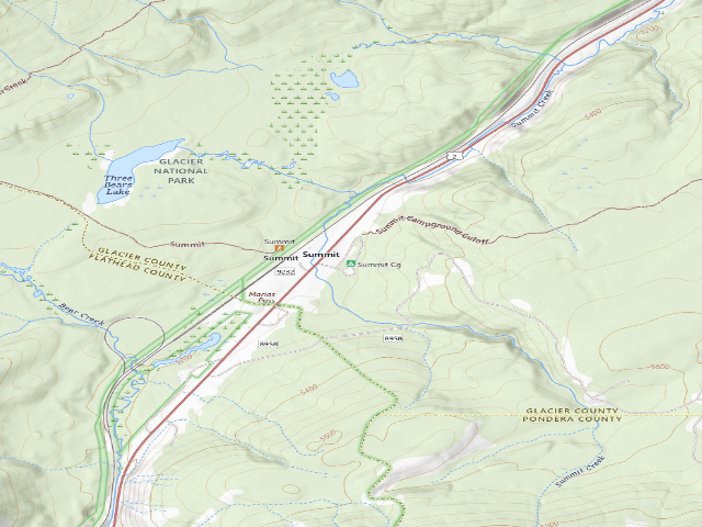 USGS topographic map of Summit Cg