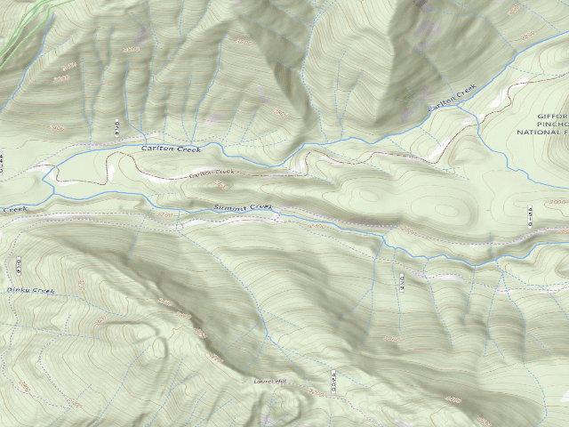 USGS topographic map of Summit Creek Cg