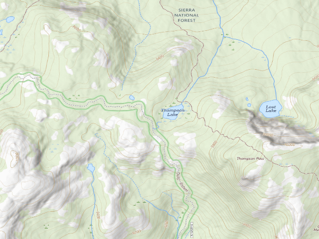 USGS topographic map of Summit Lake