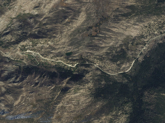 Aerial image of Summit Lake Campground
