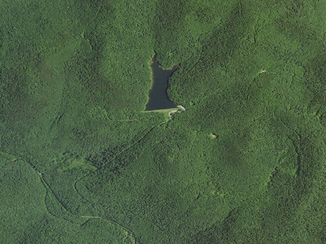 Aerial image of Summit Lake Campground