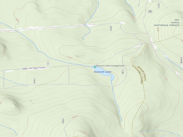 USGS topographic map of Summit Lake