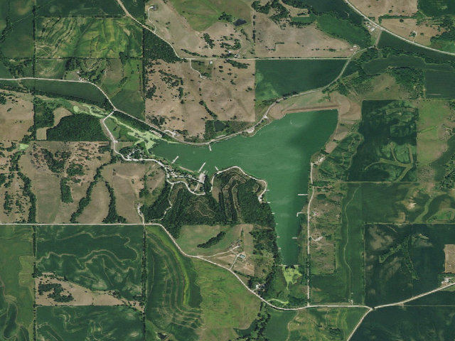 Aerial image of Summit Lake SRA