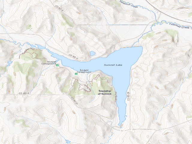 USGS topographic map of Summit Lake SRA