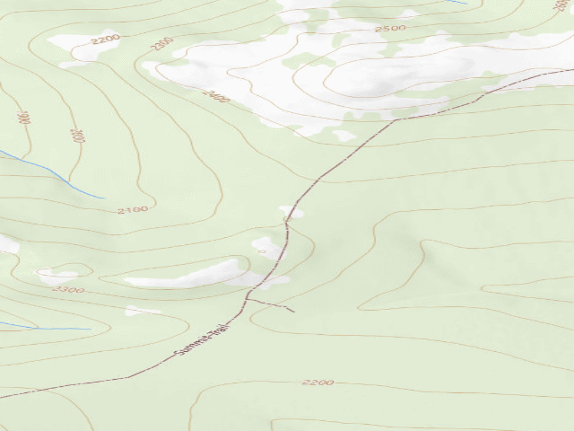 USGS topographic map of Summit Trail Shelter (White Mountains NRA)