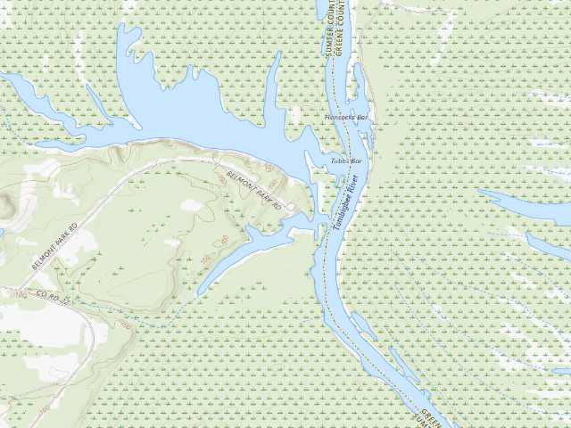 USGS topographic map of Sumter County
