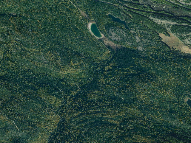 Aerial image of Sunday Creek Road