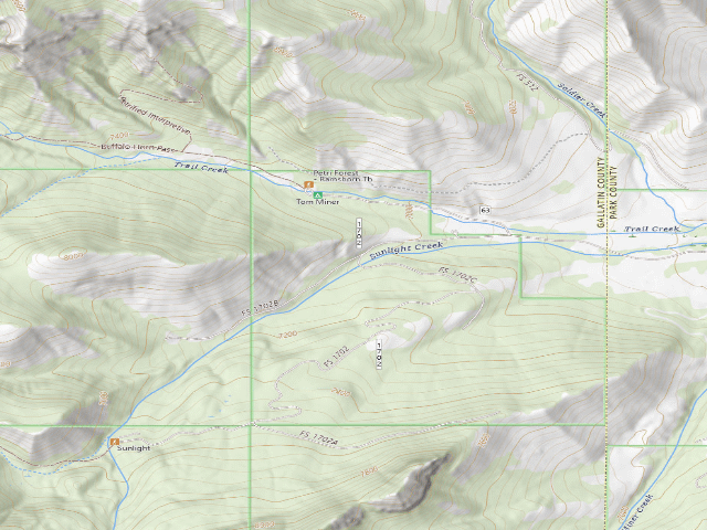 USGS topographic map of Sunlight-002
