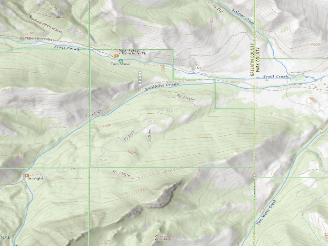 USGS topographic map of Sunlight 003