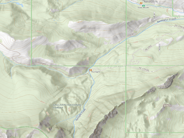 USGS topographic map of Sunlight-004