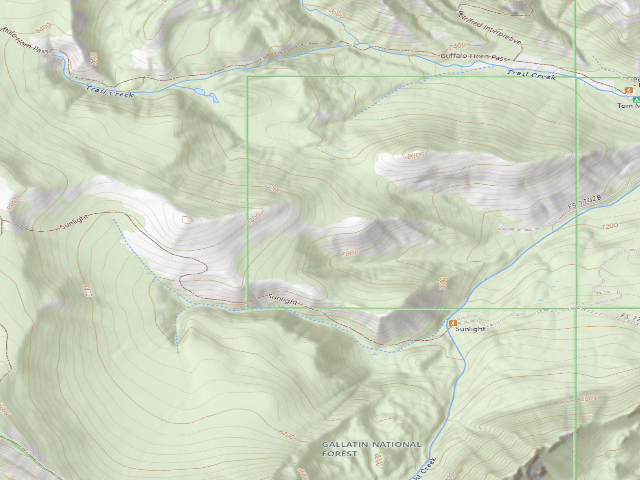 USGS topographic map of Sunlight-005A