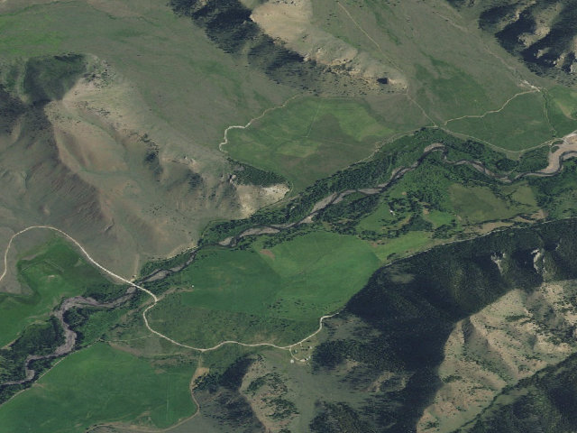 Aerial image of Sunlight Basin WHMA — Grizzly