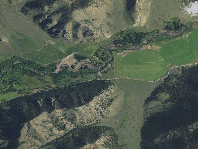 Aerial image of Sunlight Basin WHMA — Sunlight Camping Area