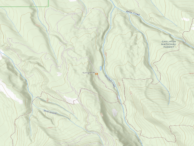 USGS topographic map of Sunlight01