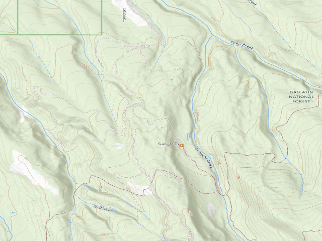 USGS topographic map of Sunlight02