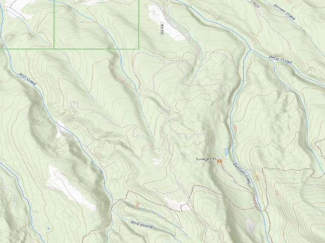 USGS topographic map of Sunlight05