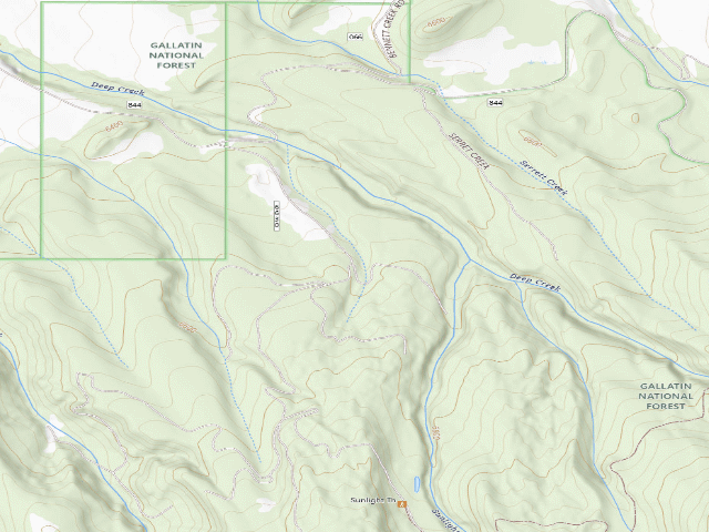 USGS topographic map of Sunlight07
