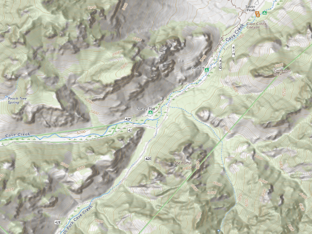 USGS topographic map of Sunny Flat