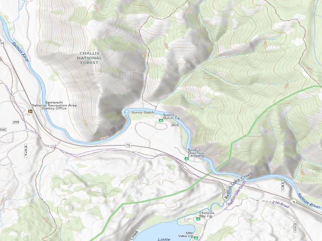 USGS topographic map of Sunny Gulch Cg