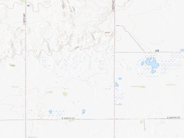USGS topographic map of Sunny Hollow WMA