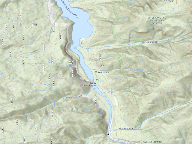USGS topographic map of Sunnyside