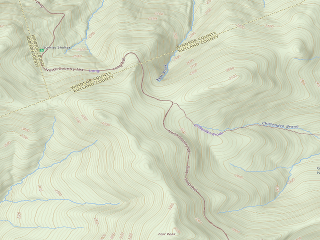 USGS topographic map of Sunrise Shelter