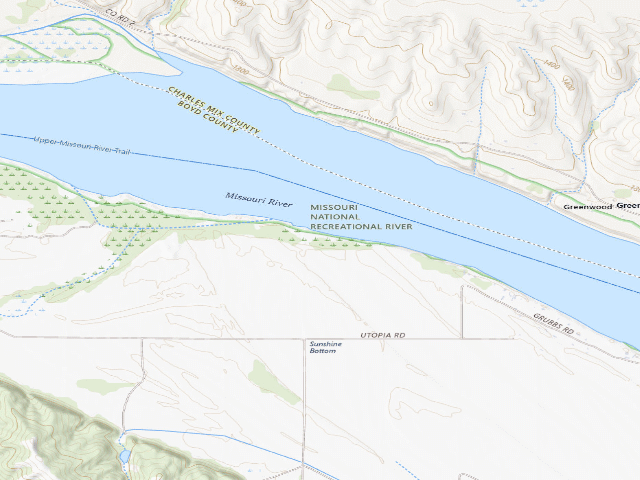 USGS topographic map of Sunshine Bottoms WMA